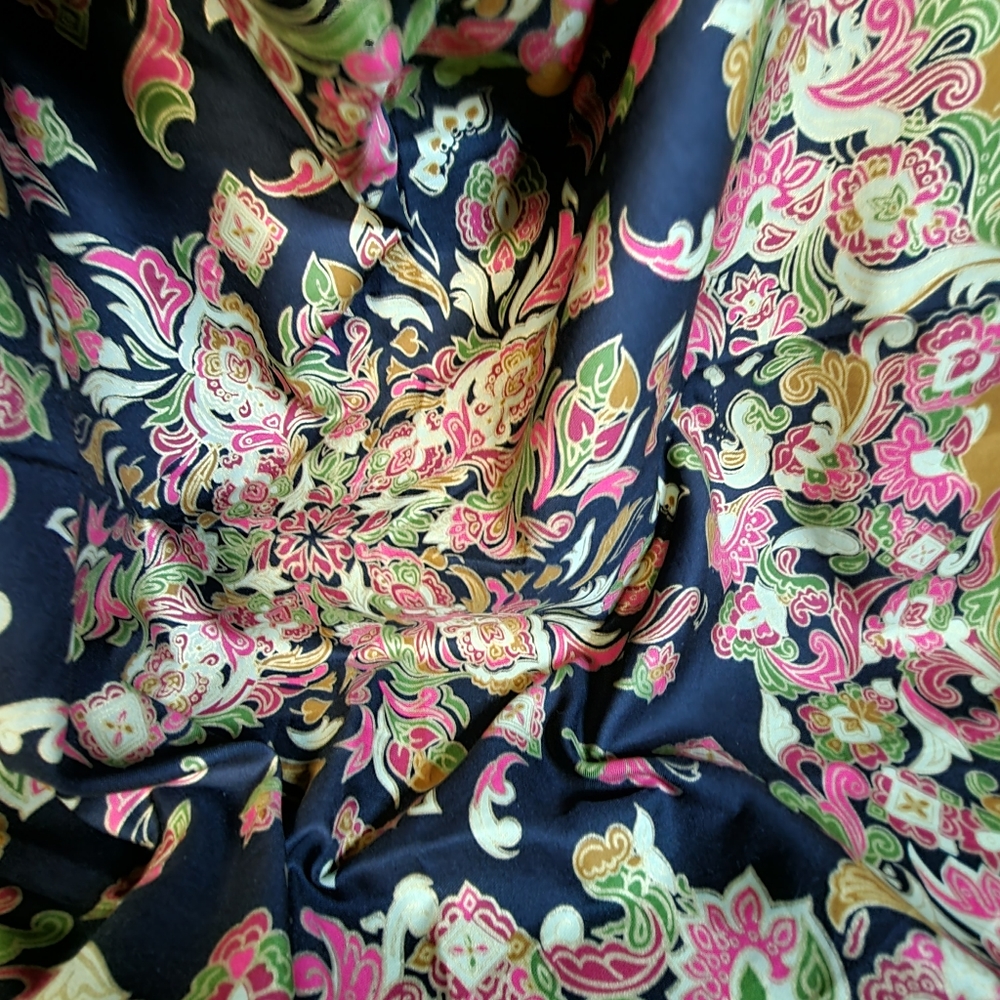 Vintage Totes Square Jewel Tones Rain Scarf